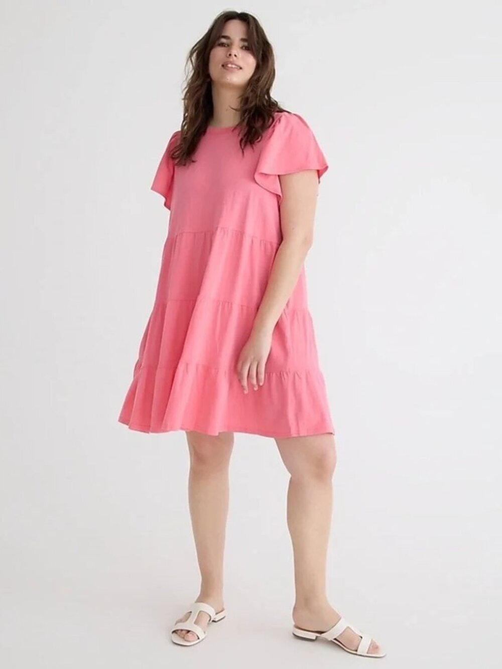 J. Crew Knit Lightweight Tiered Mini Dress - Size Medium